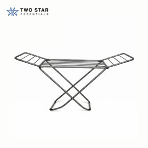 Foldable Butterfly Clothes Drying Stand | Heavy Duty 20-Gauge Steel Rack | Indoor & Outdoor | By Two Star Essentials